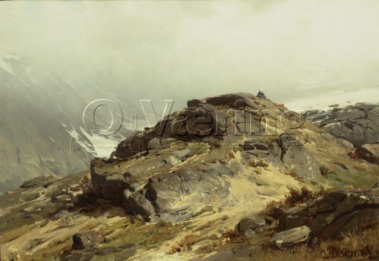Andreas Disen (1845-1923), 
Size; 26x38 cm, 
Genre: Oil
Location: Private, 
Photo: Per Henrik Petersson